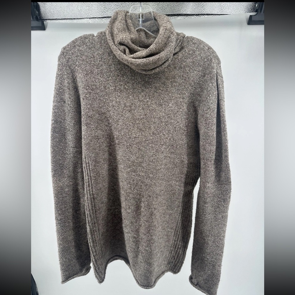 Columbia Heather Brown Cowl Neck Sweater